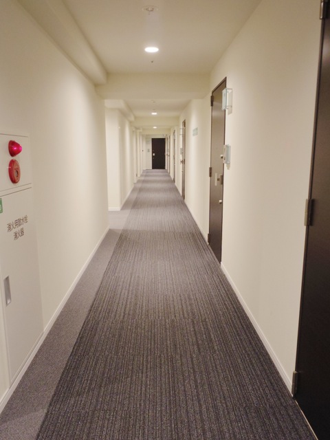 ホテルライクな内廊下。