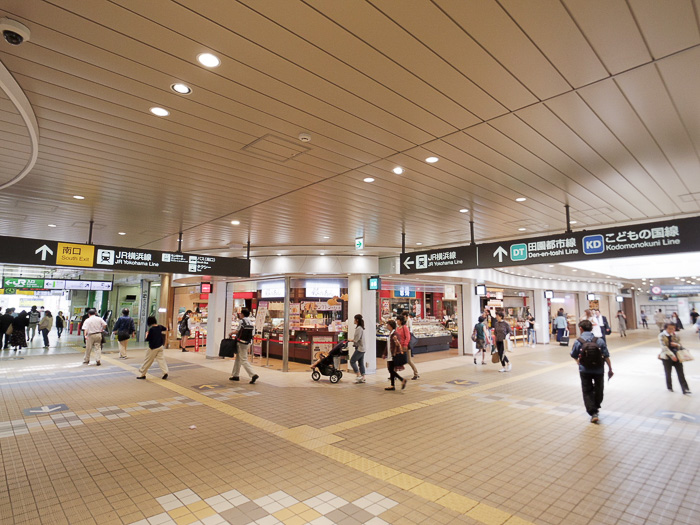 こちらは長津田駅。JR横浜線も乗り入れ